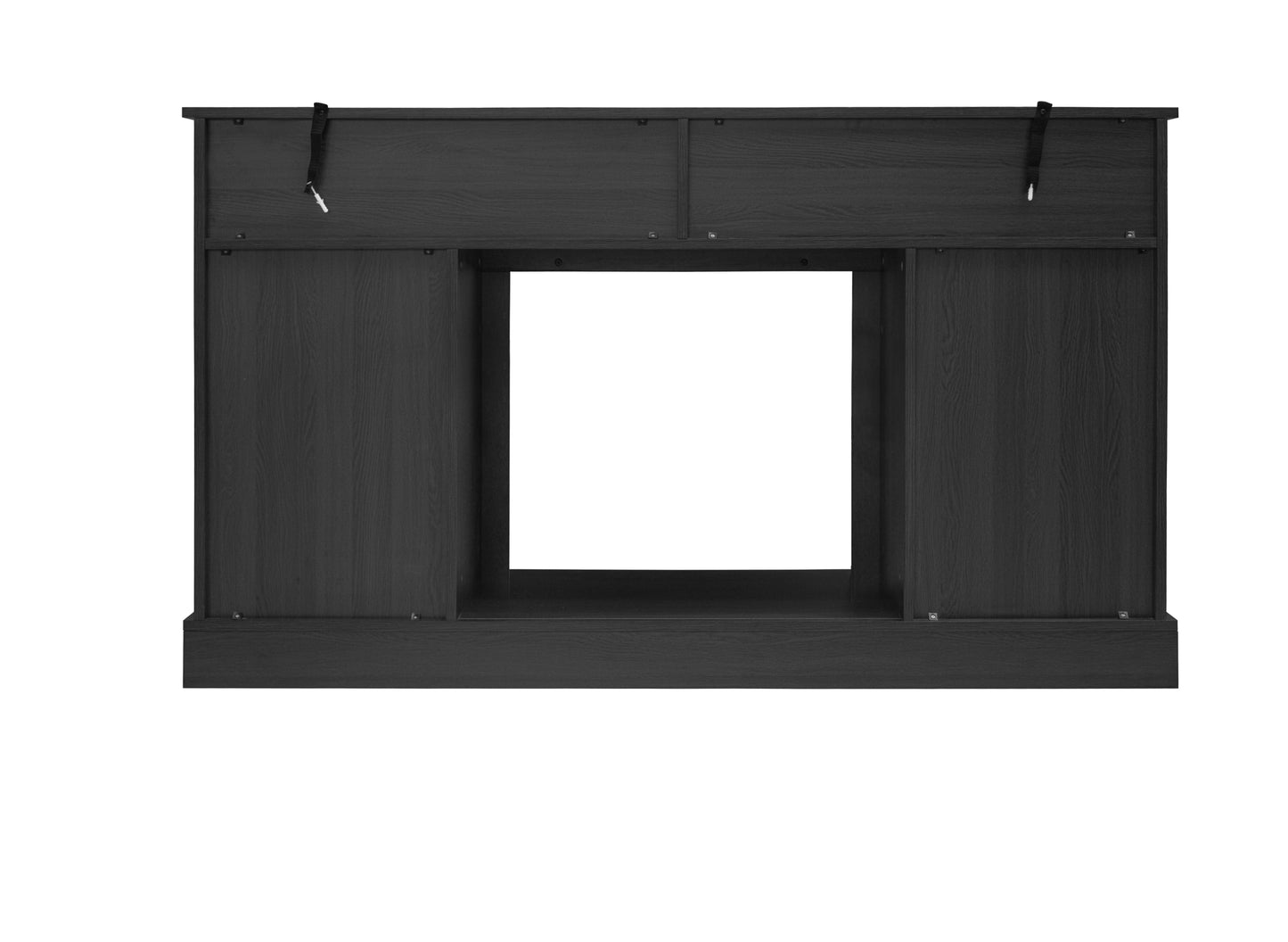 Fireplace TV Stand for TVs up to 65", Entertainment Center with 23" Electric Fireplace, Farmhouse TV Stand Industrial Media Console with Sliding Barn Door for Living Room, 58 Inch