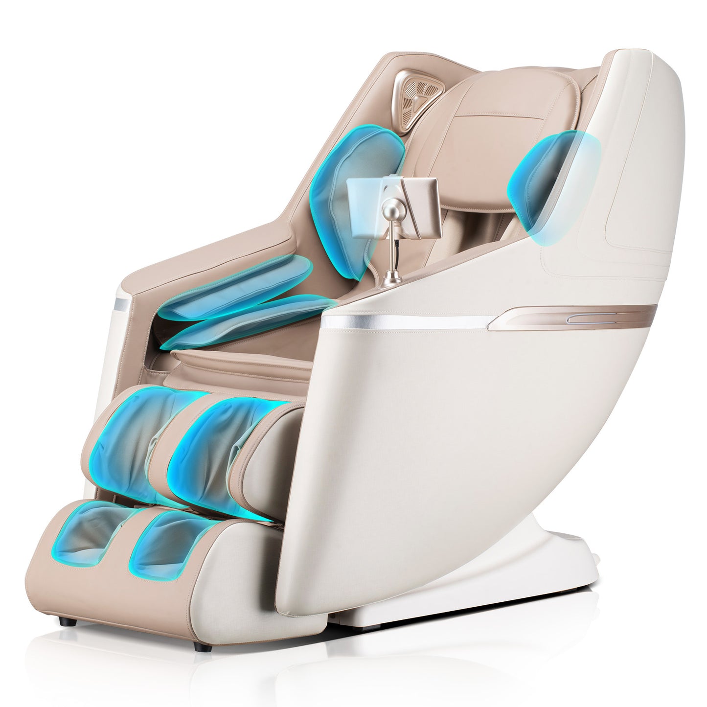 BOSSCARE SL Zero Gravity Massage Full Body Chair with Voice Control Shiatsu Recline Beige