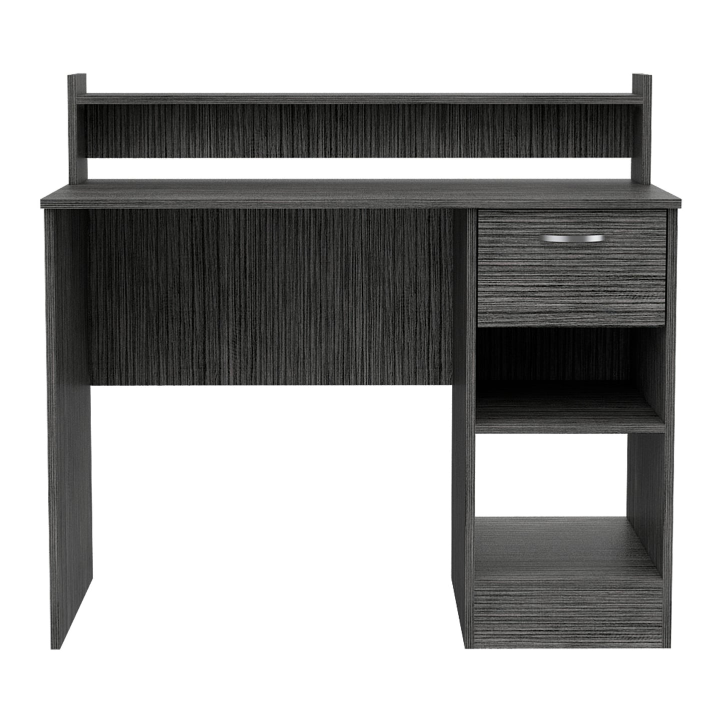 Manaos Writing Computer Desk , Multiple Shelves, One Drawer