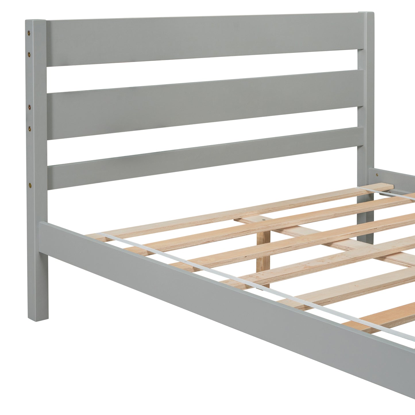 Full Bed with Headboard and Footboard,Grey(New SKU:W504P149038)