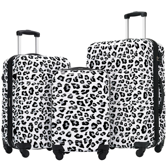 Hardshell Luggage Sets 3 pcs Spinner Suitcase with TSA Lock Lightweight-20'+24'+28' Luggages