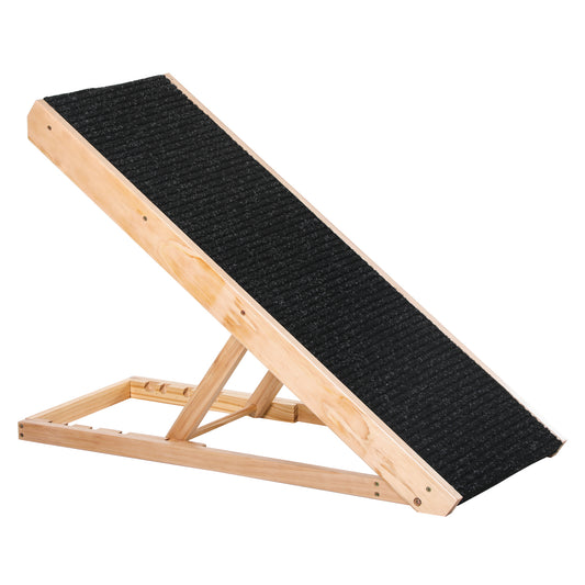 Elevated Pet Ramp for Dogs, Cats, Rabbits, Height Adjustable and Foldable