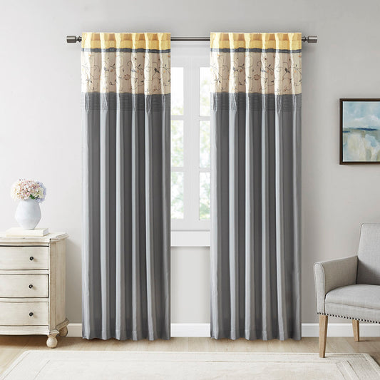 Embroidered Curtain Panel