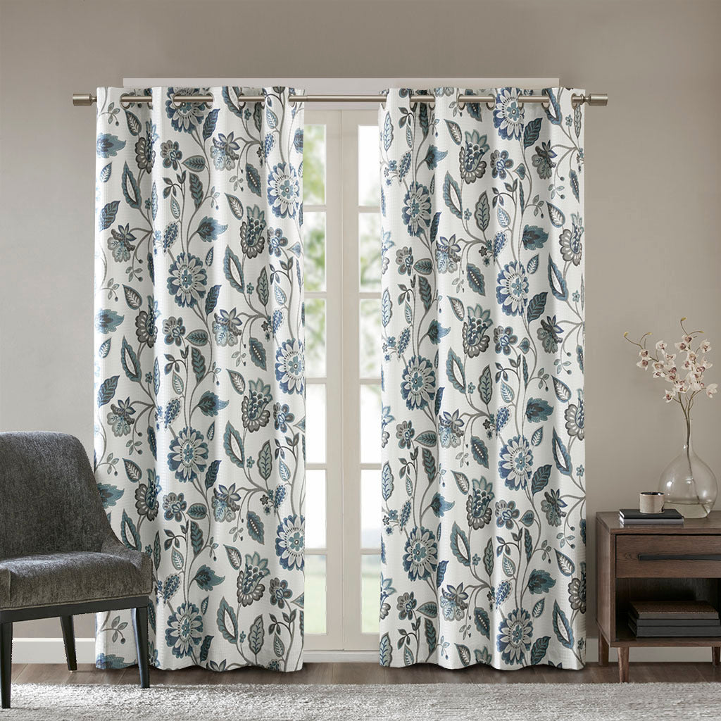 Jacquard Printed Room Darkening Curtain Panel