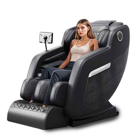 Massage Chair,Full Body Zero Gravity Recliner , Hip Heating, Foot Massage and Air Massage System for Home Office, for mom/dad (Black)