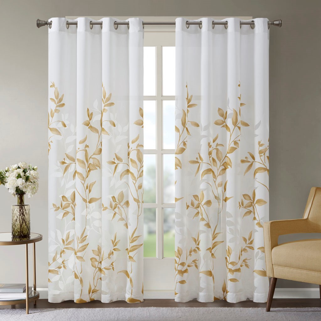 Burnout Printed Curtain Panel(Only 1 Pc Panel)