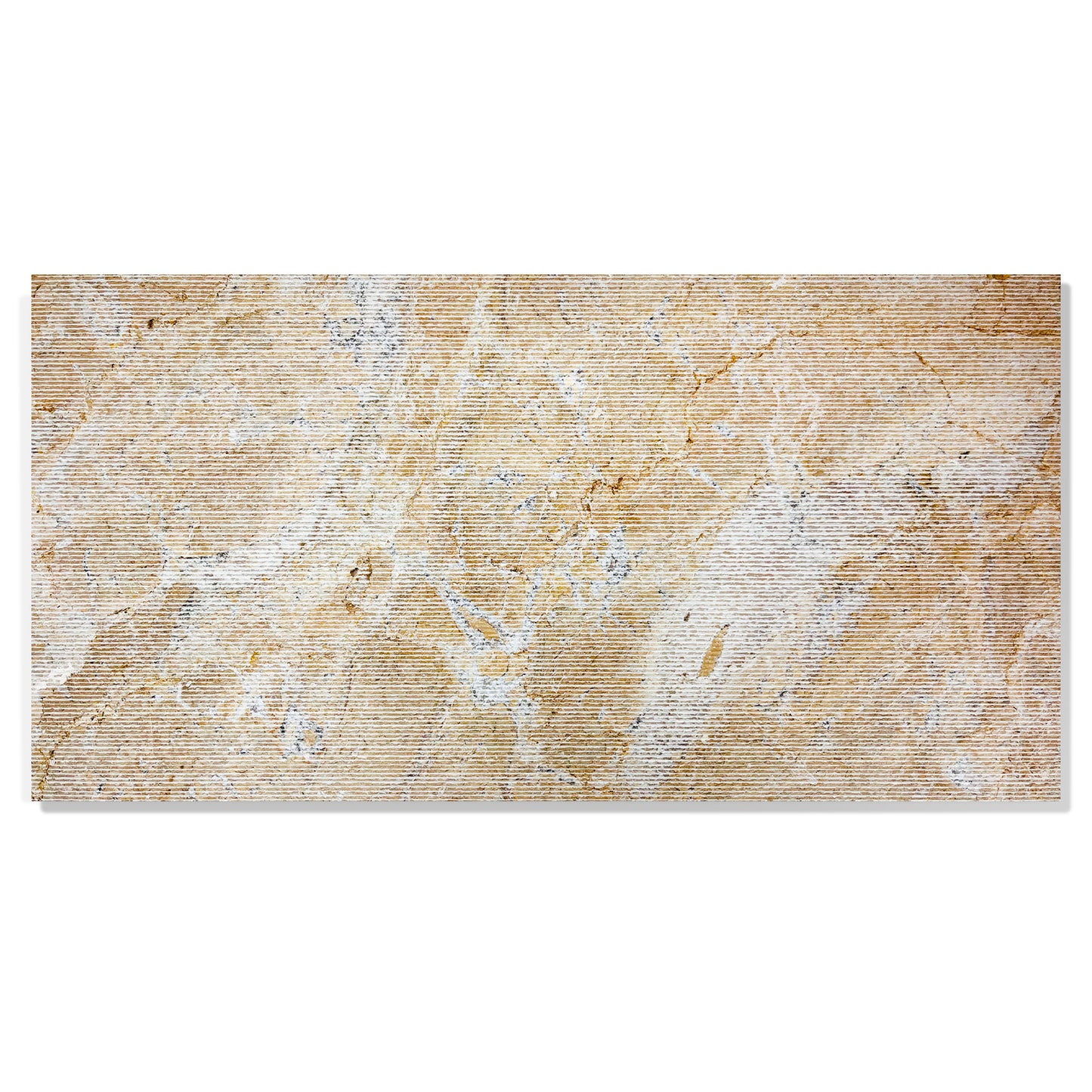 12*24 Gold Yellow Beige natural marble, for wall, FS textured finished, 3D fluted marble, natural stone