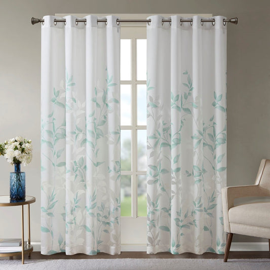 Burnout Printed Curtain Panel(Only 1 Pc Panel)