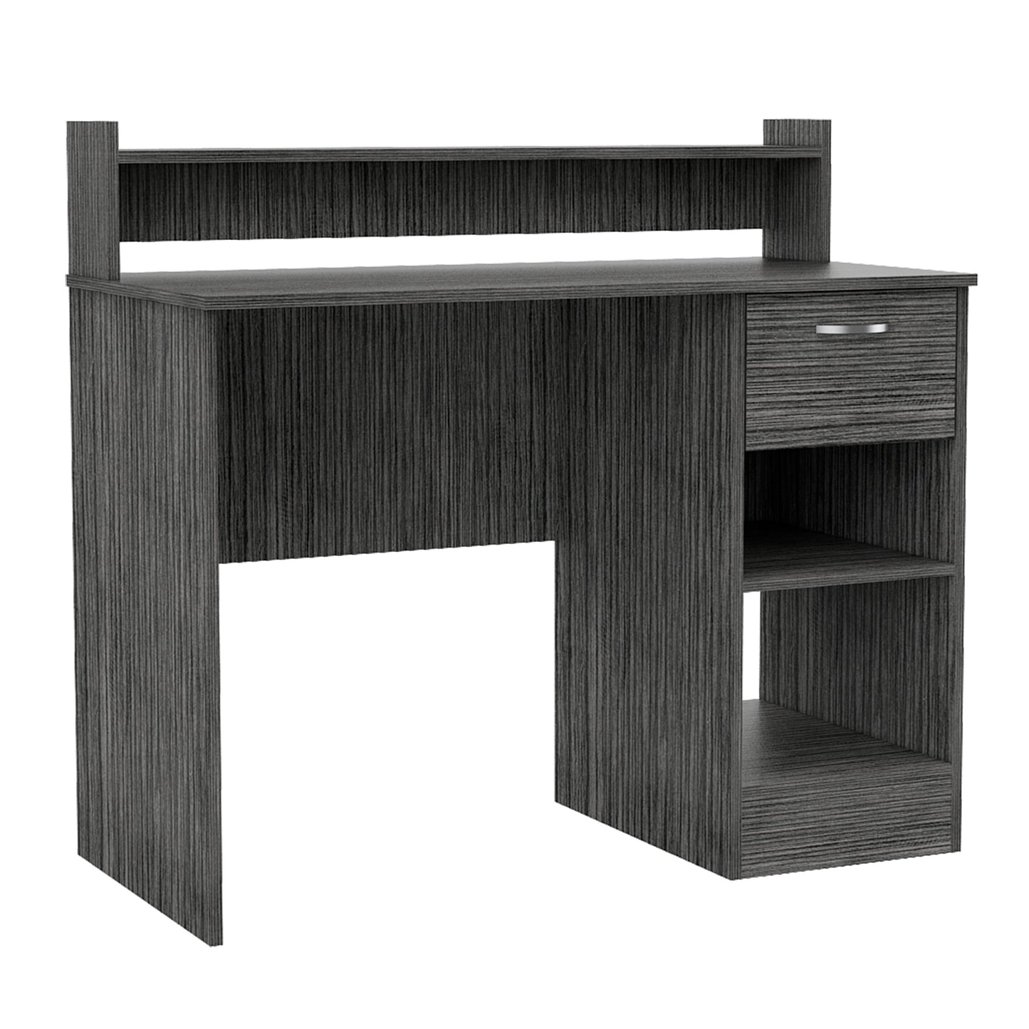 Manaos Writing Computer Desk , Multiple Shelves, One Drawer