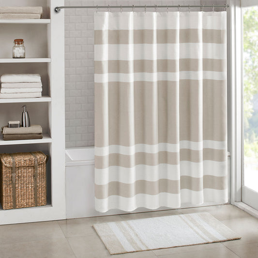 Shower Curtain with 3M Treatment Taupe 72x72'