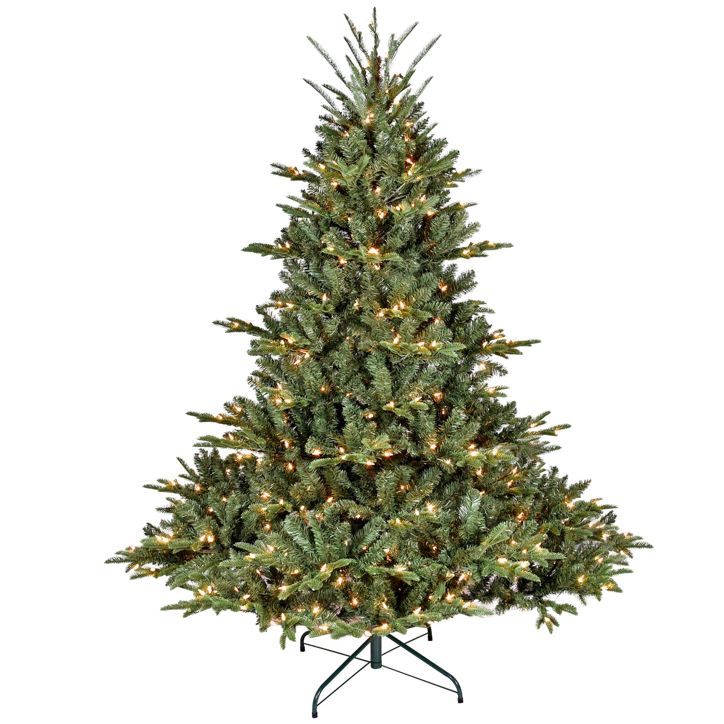 7.5FT Christmas Tree Simulate Nature Advanced Materials Premium Hinged Spruce Artificial Douglas Firs Tree, Christmas Holiday Party Atmosphere Decoration New Year Celebration PE+PVC Xmas Tree