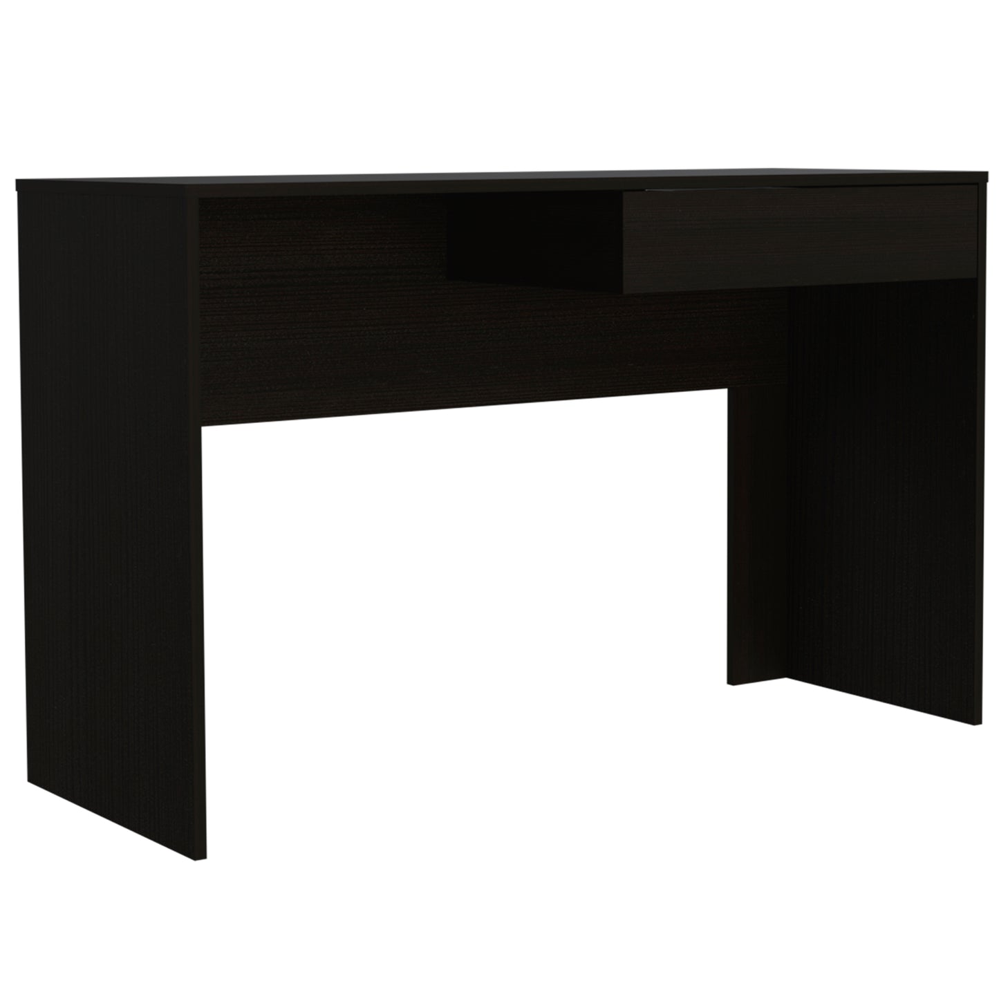 Acre Writing Computer Desk, One Drawer -Black