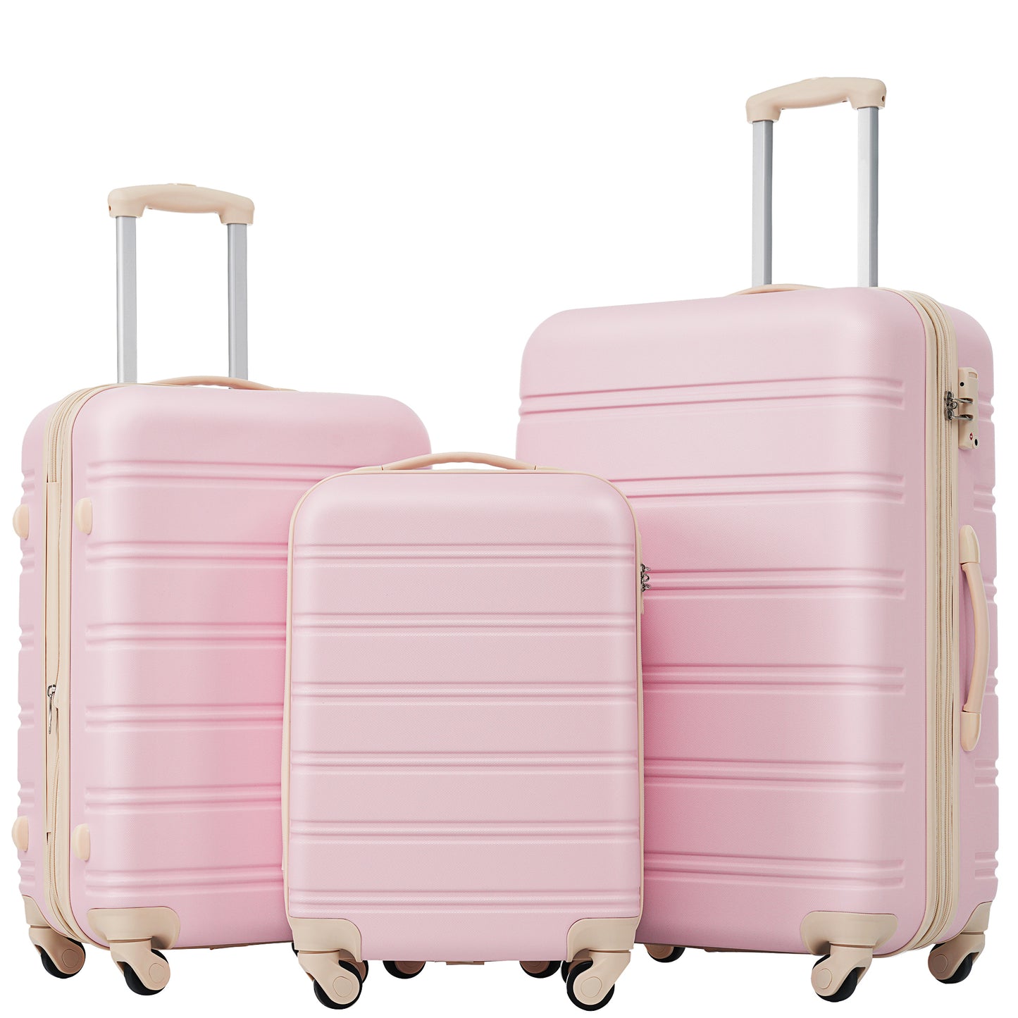 3 Piece Luggage Set Hardside Spinner Suitcase with TSA Lock 20' 24' 28' Available