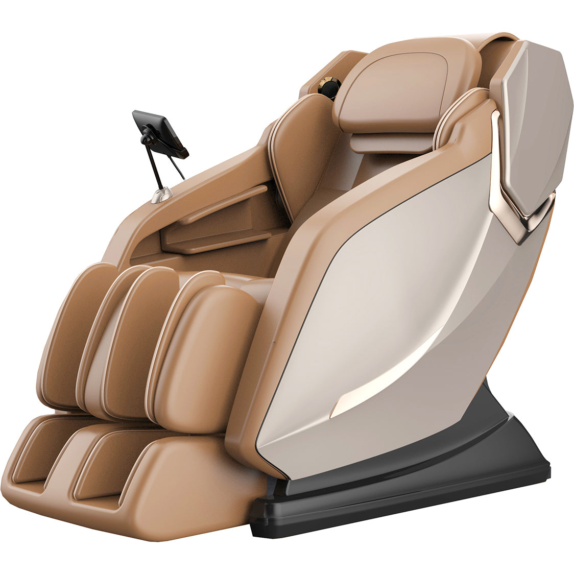 Full Body Zero Gravity Shiatsu Massage Chair L-Track Recliner with Airbag Speaker LCD Screen Remote Control Voice Control Back/Leg Heat