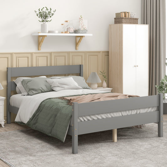 Full Bed with Headboard and Footboard,Grey(New SKU:W504P149038)