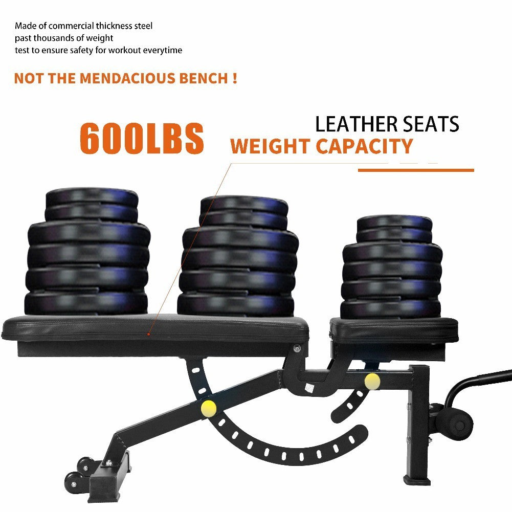 Adjustable Strength Training Bench Press Home Full Body Workout Foldable Weight Benches Gym Multi-functional Fitness Dumbbell Chair