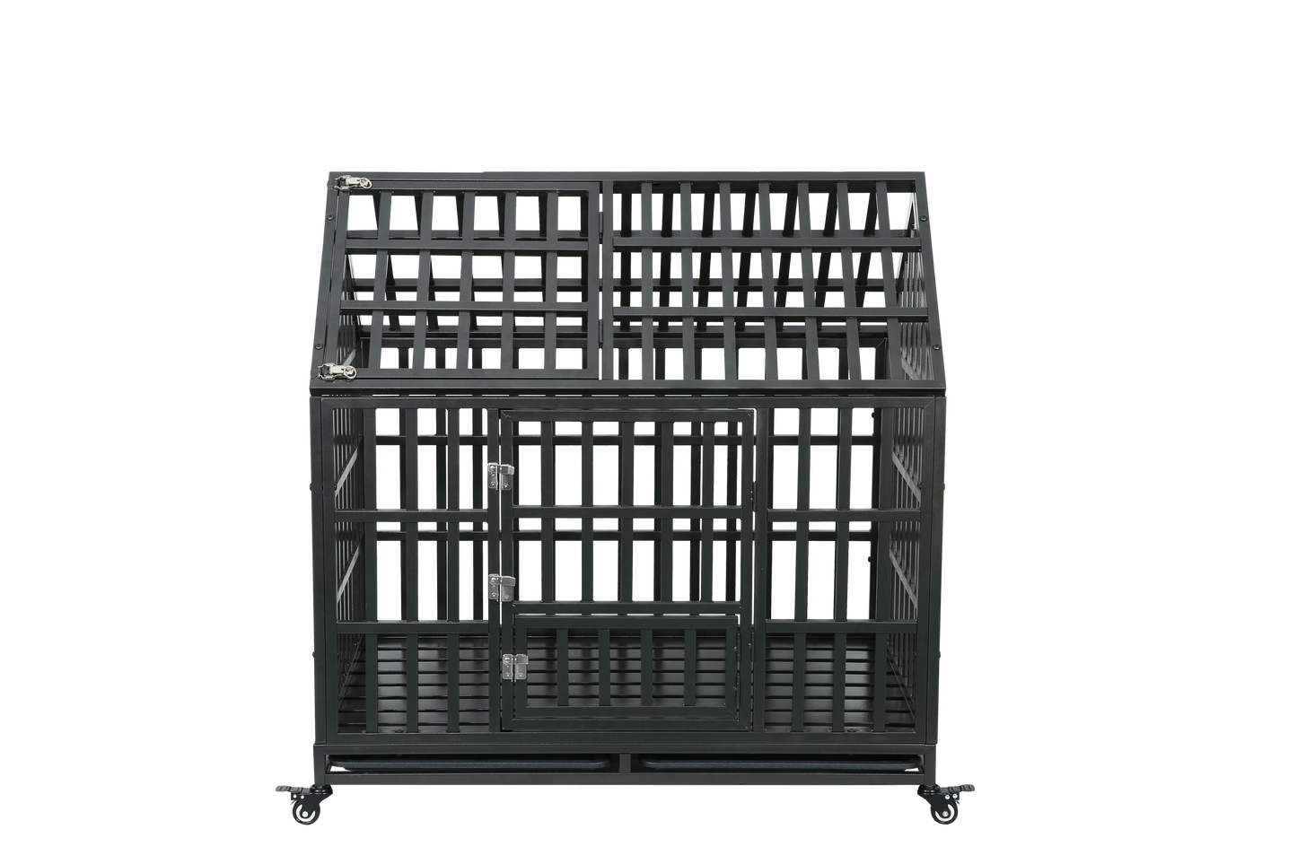 Heavy Duty Dog Cage  pet Crate with Roof