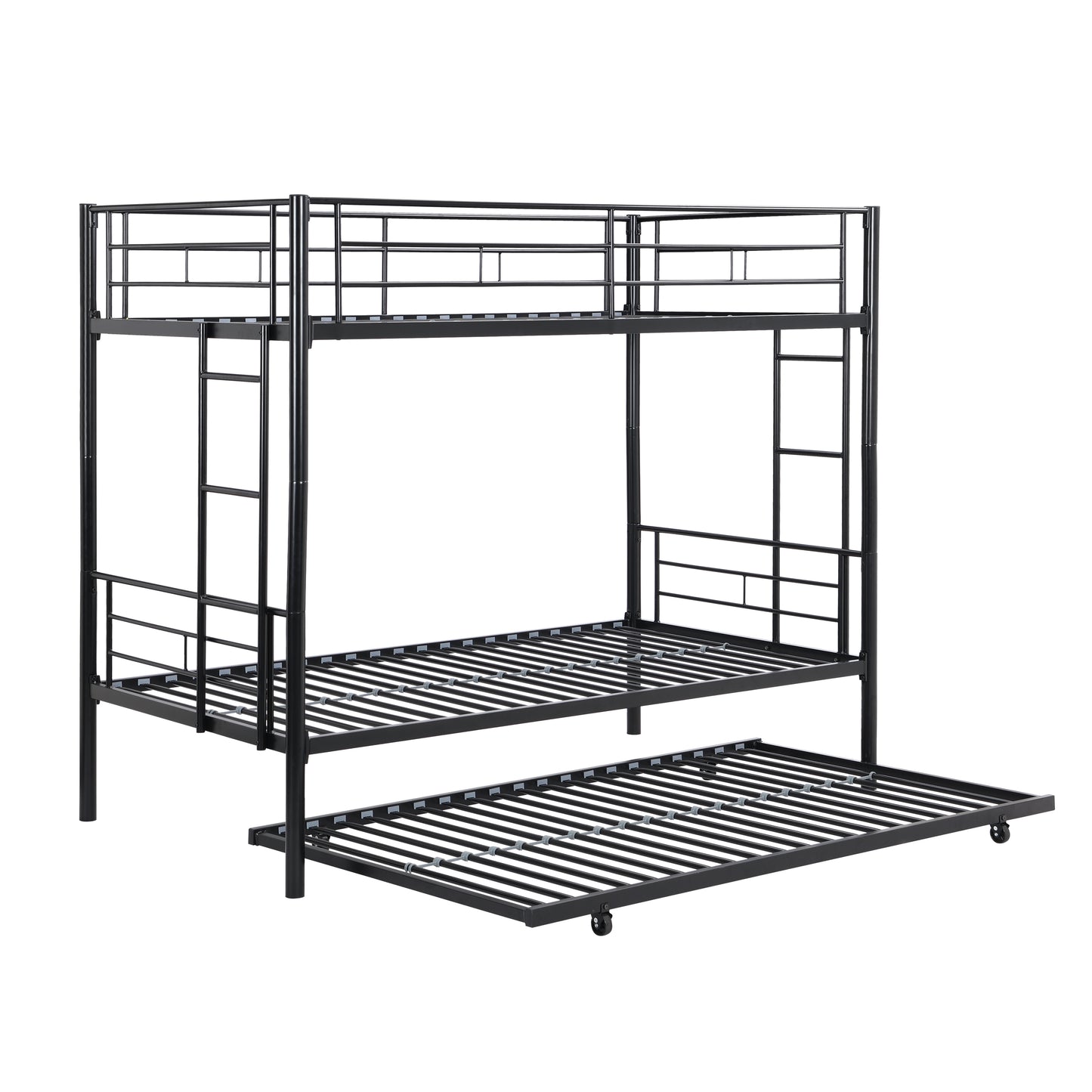 METAL Bunk Bed with trundle  Black