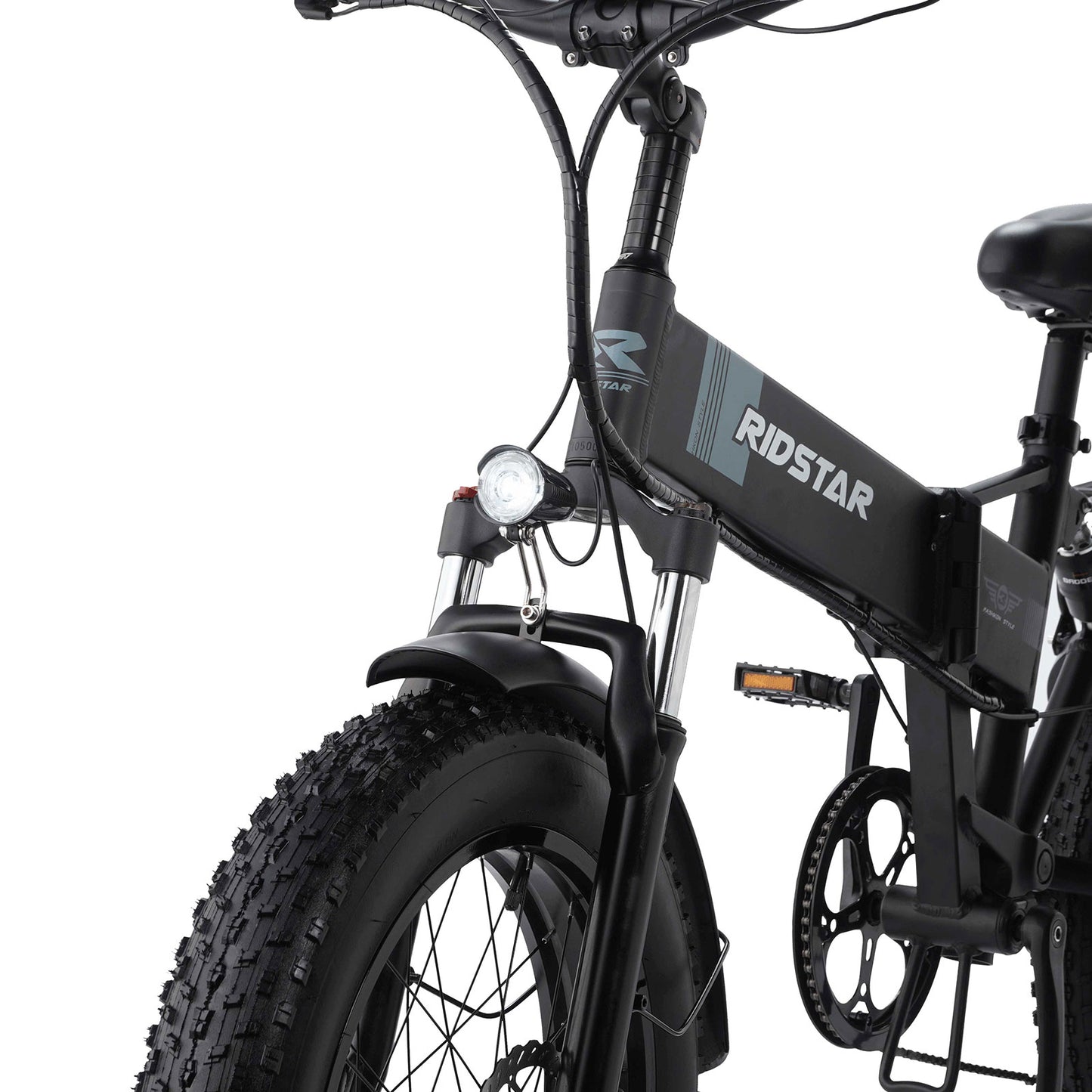 Ridstar 5.3-6.3ft Folding Electric Bike 75lbs E-bike Load Max 330lbs